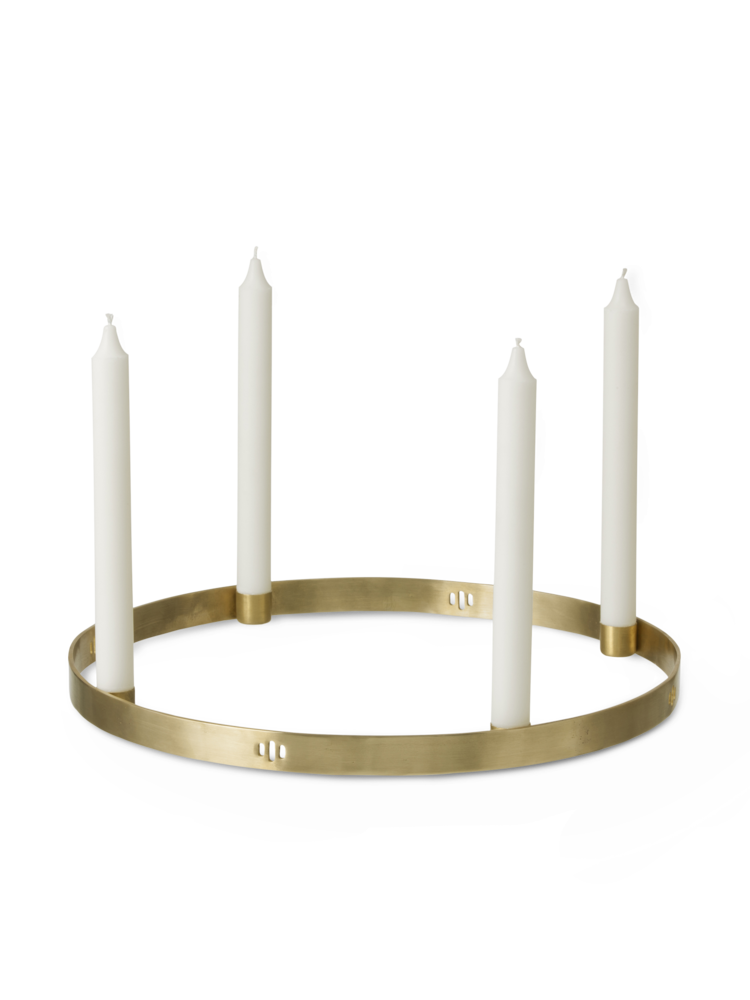 Ferm Living - Circle Candle Holder Large - Brass (5722)