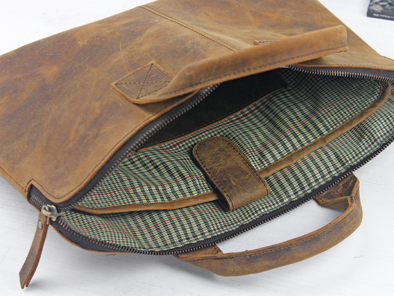 Leather Laptop Bag 13 Inch For Men Brown