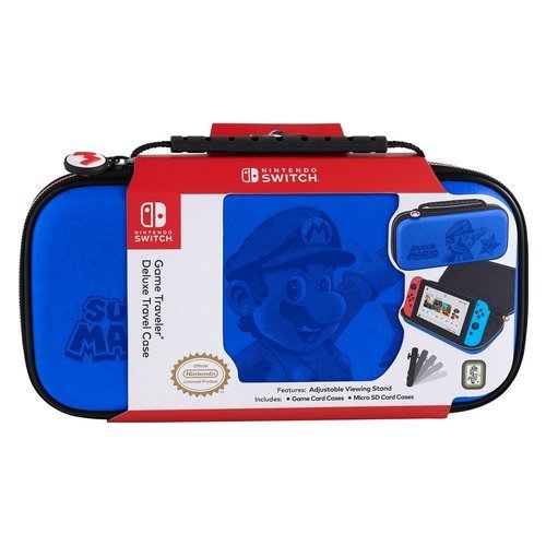 Big Ben Nintendo Switch Official Travel Case Blue Mario