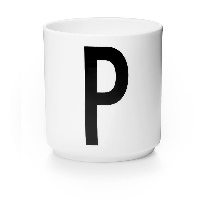 Design Letters - Personal Porcelain Cup P - White