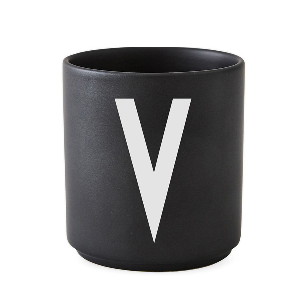 ​Design Letters - Personal Porcelain Cup V - Black