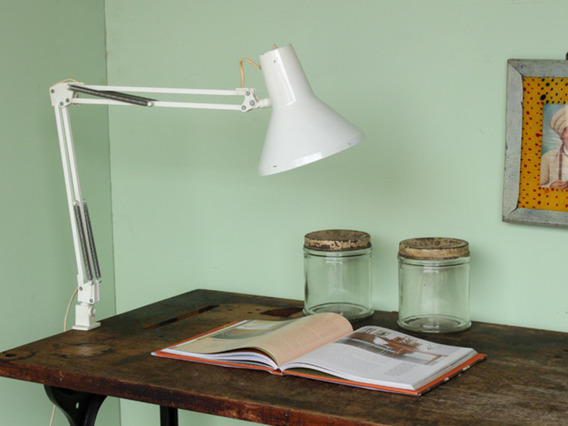 Classic 1970s Anglepoise Style Lamp Brown Medium