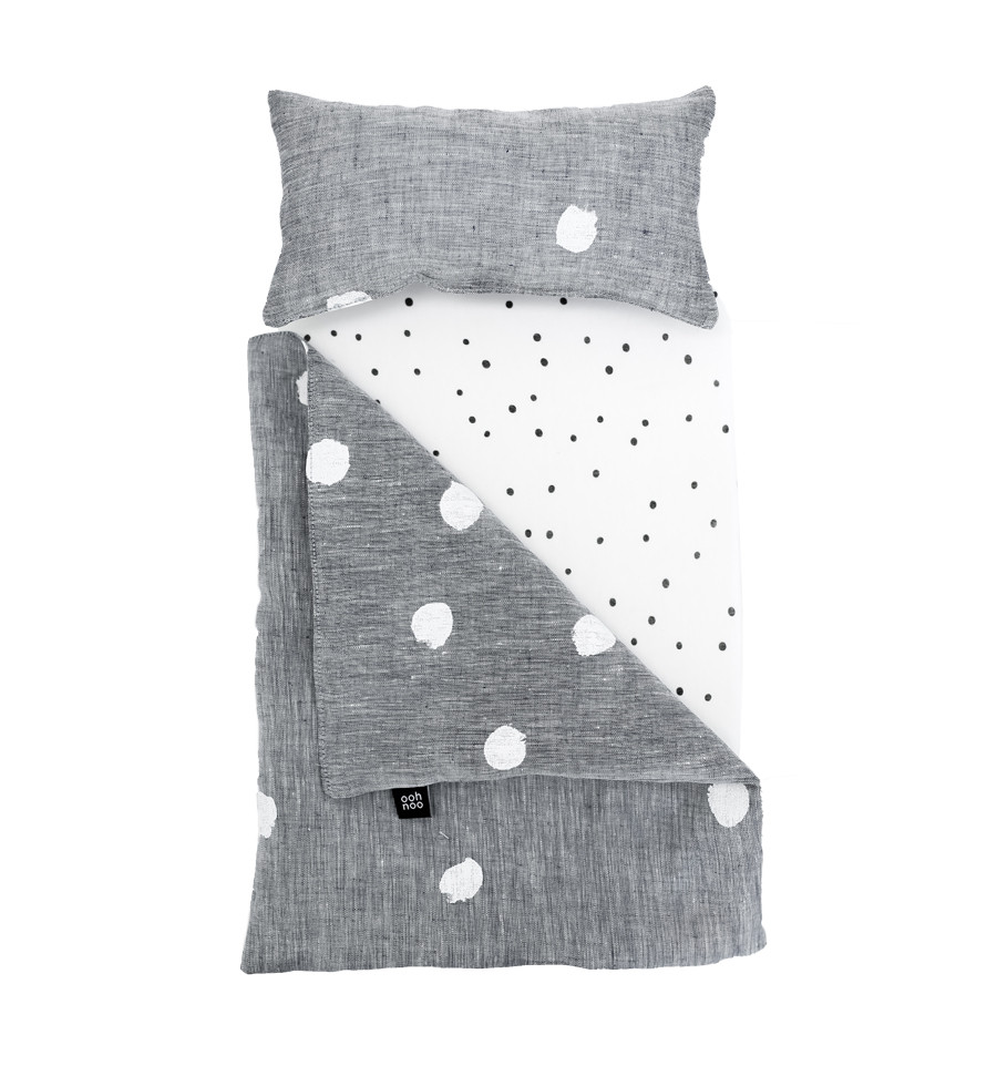 Ooh Noo - Dolly Cot Bedding, Marshmellows linnen (40DCB1805)