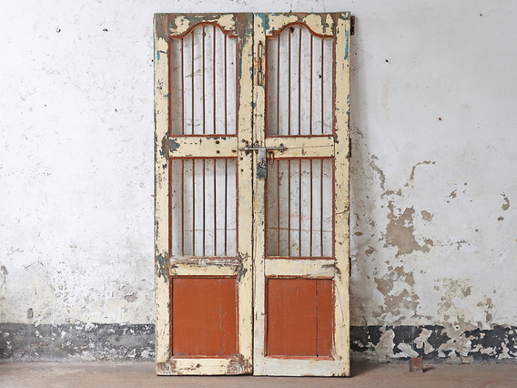 Vintage Double Doors Cream