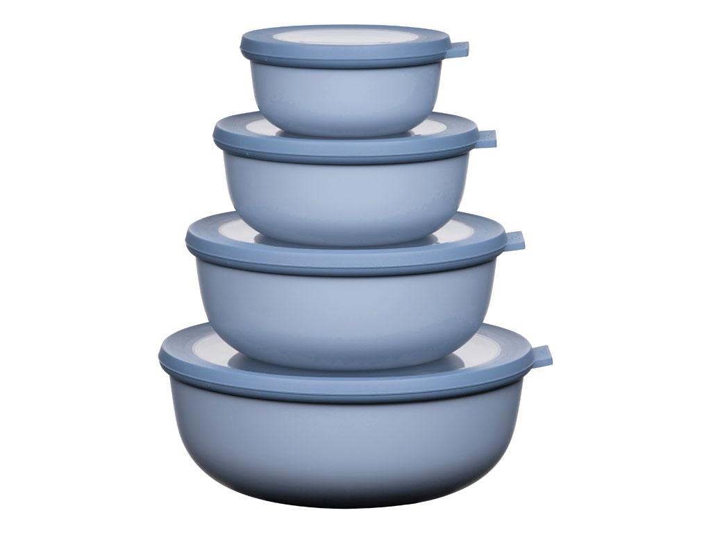 Mepal - Cirqula Low Bowl Set Of 4 - Nordic Blue (233102)