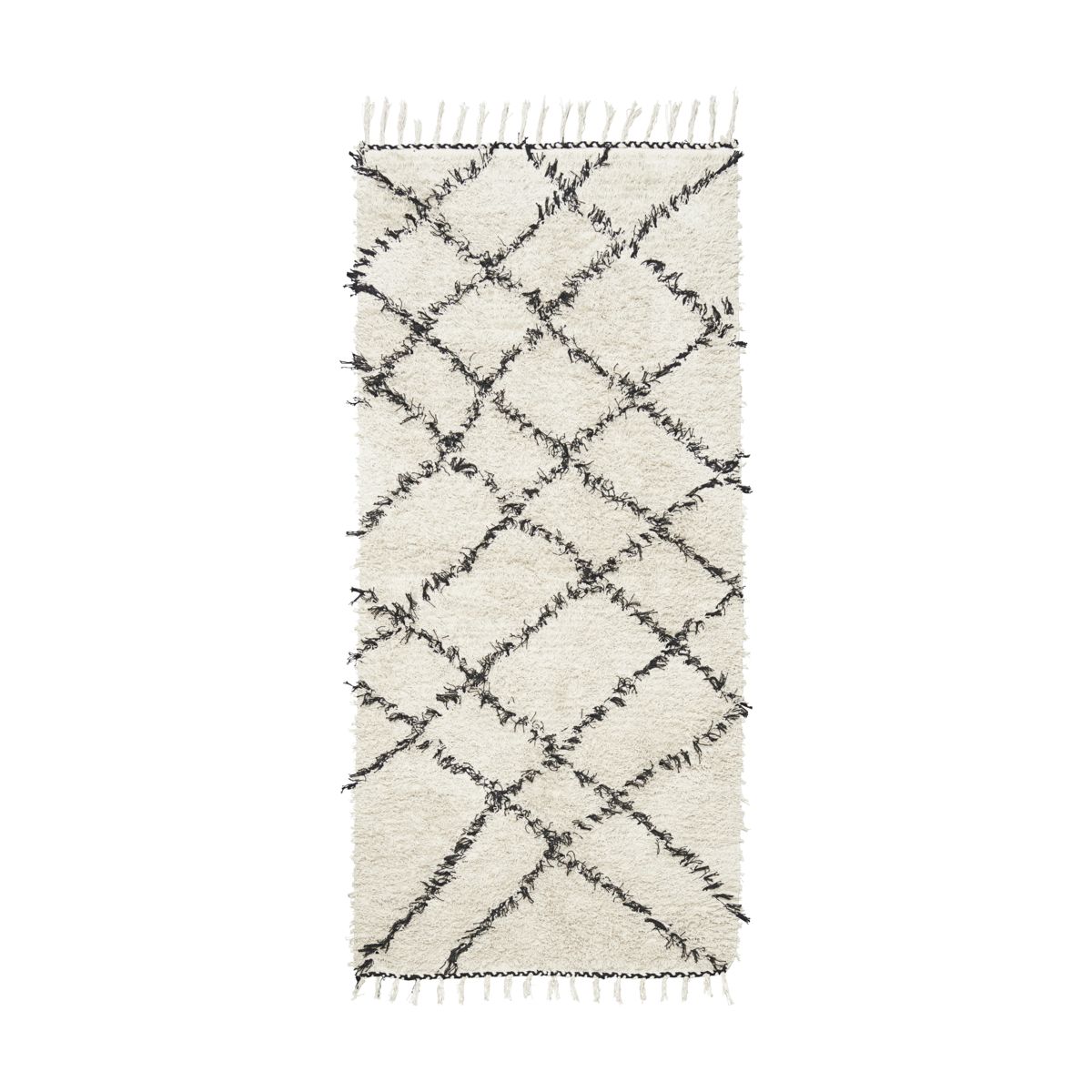 House Doctor - Riba Carpet 90 x 200 cm - Black/White (Rm0030-90X200)