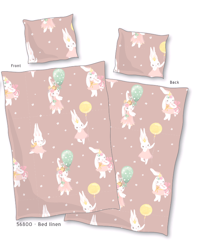 Bed Linen - Baby Size 70 x 100 cm - Bunny (56800 )
