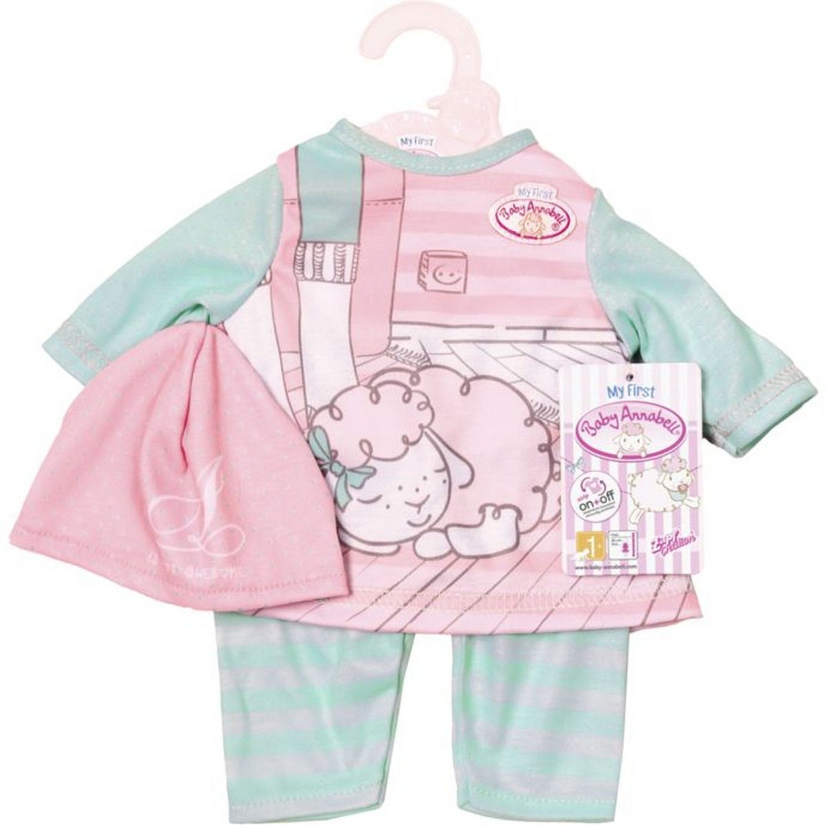 My First Baby Annabell - Mint and rose Baby Outfit (700570)