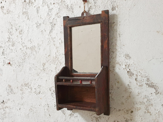 Traditional Wall Mirror Brown