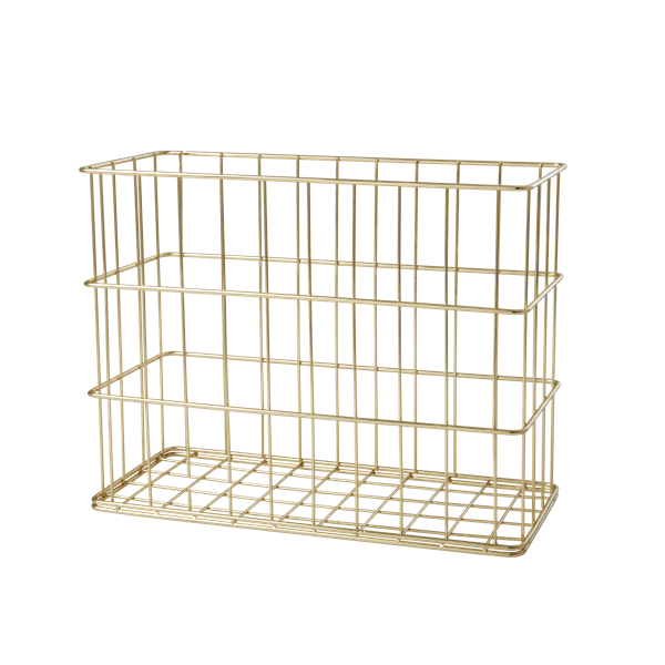 ​Rice - Wire Basket in Gold - Tall and Narrow Size