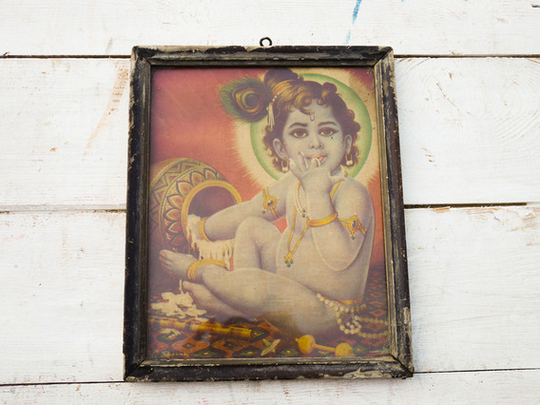 Small Vintage Bal Gopal Print