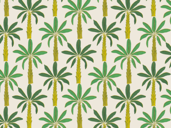 Tropical Wallpaper Sample: Porcelain White-T1902PWS