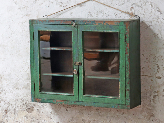Vintage Green Cabinet Green