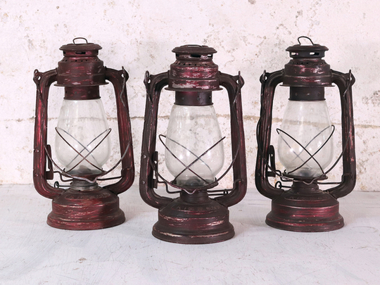 Vintage Lantern - Rustic Finish Large