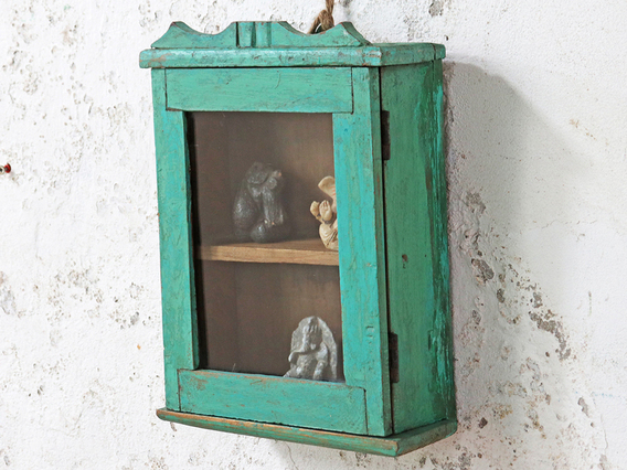 Green Wall Display Cabinet Green
