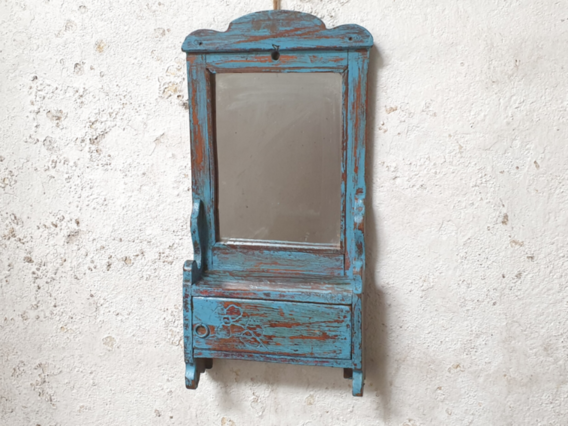 Vintage Blue Mirror Blue