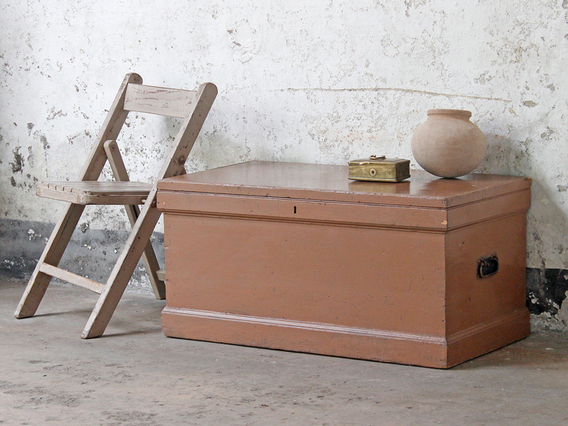 Antique Pine Chest Large