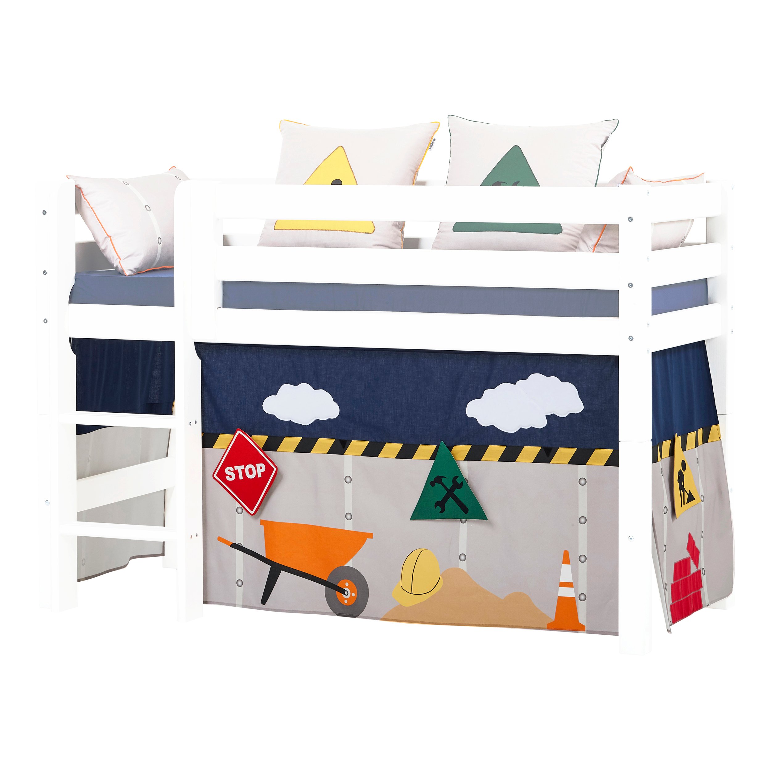 Hoppekids - Play Curtain Half-High Bed 70x160 cm -Construction