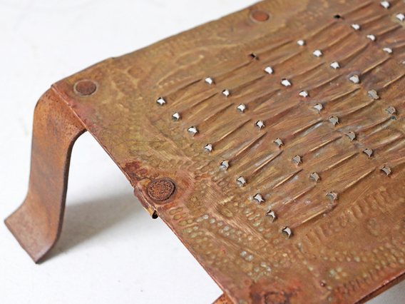 Vintage Brass Grater – Large Gold