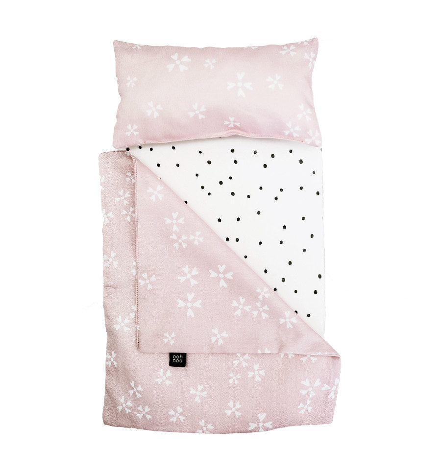 Ooh Noo - Dolly Cot Bedding, Blushing Blossoms Cotton (40DCB1606)