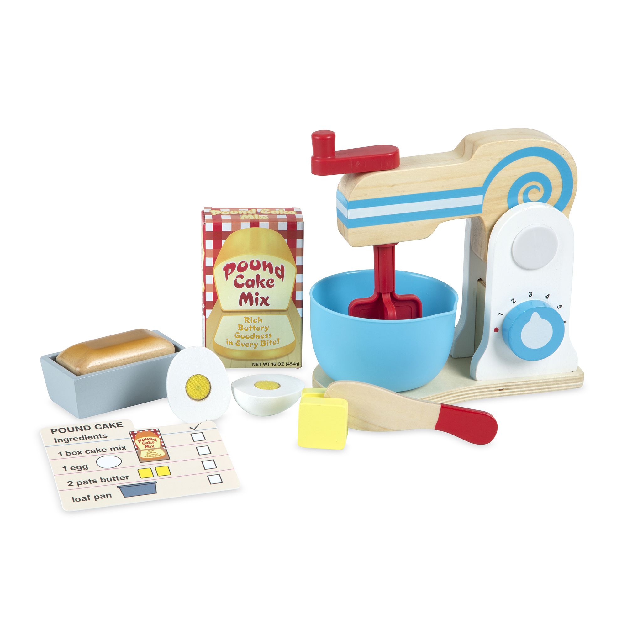 Melissa & Doug - Wooden Make-a-Cake Mixer Set (19840)