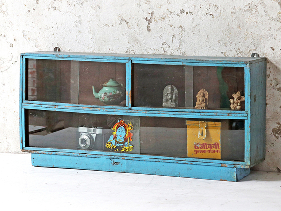 Blue Display Cabinet Blue