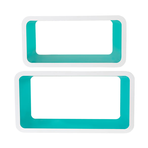 Vinter & Bloom - Shelves Forest Collection - White/Aqua
