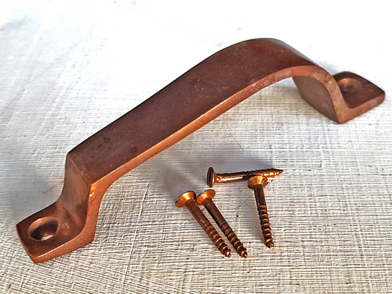 Vintage Style Brass Cabinet Handle - Small Medium