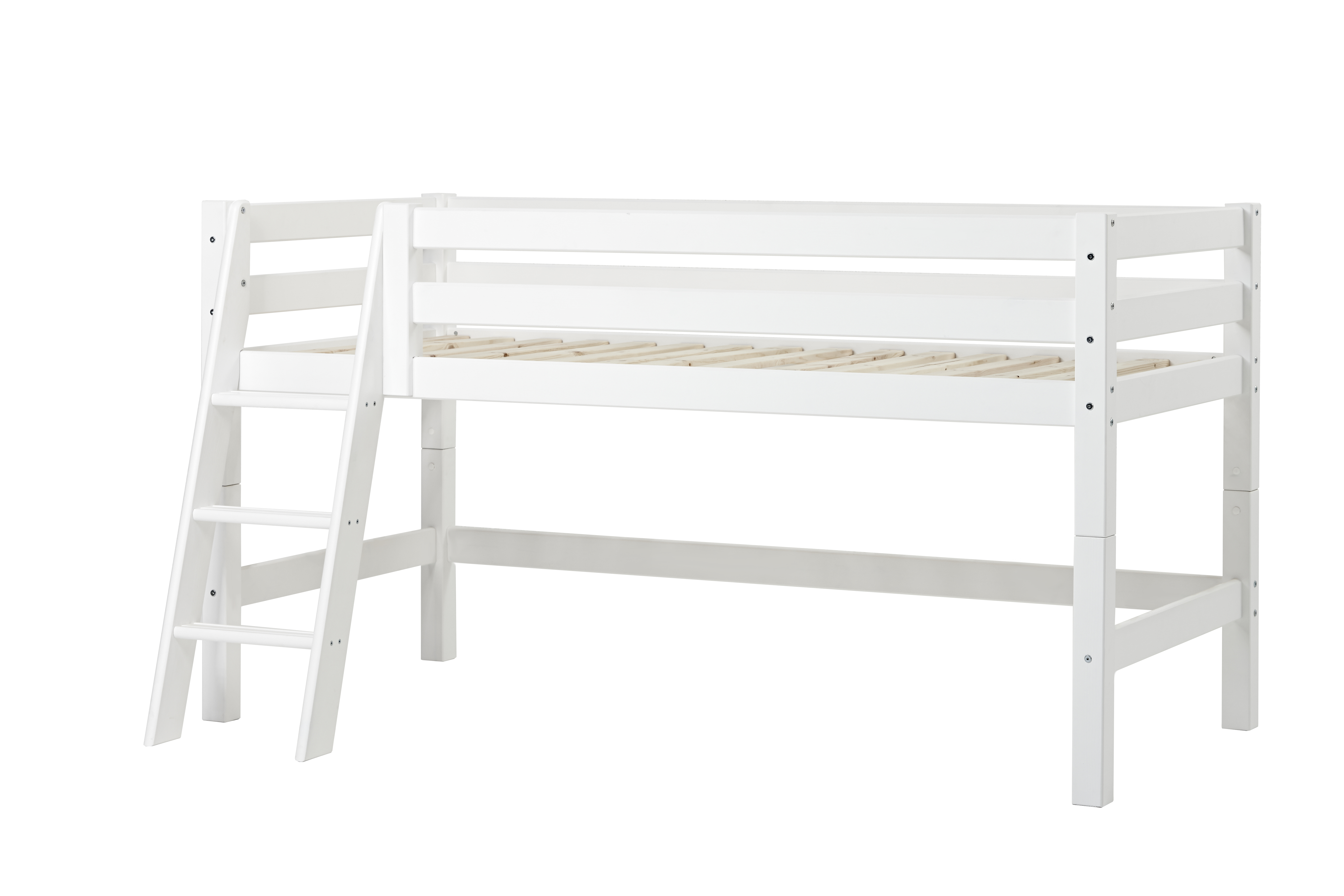 Hoppekids - PREMIUM Half High Bed 90x200 with Slant Ladder