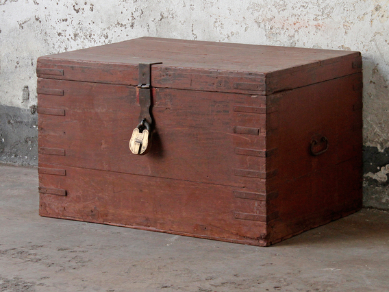 Old Wooden Chest Large