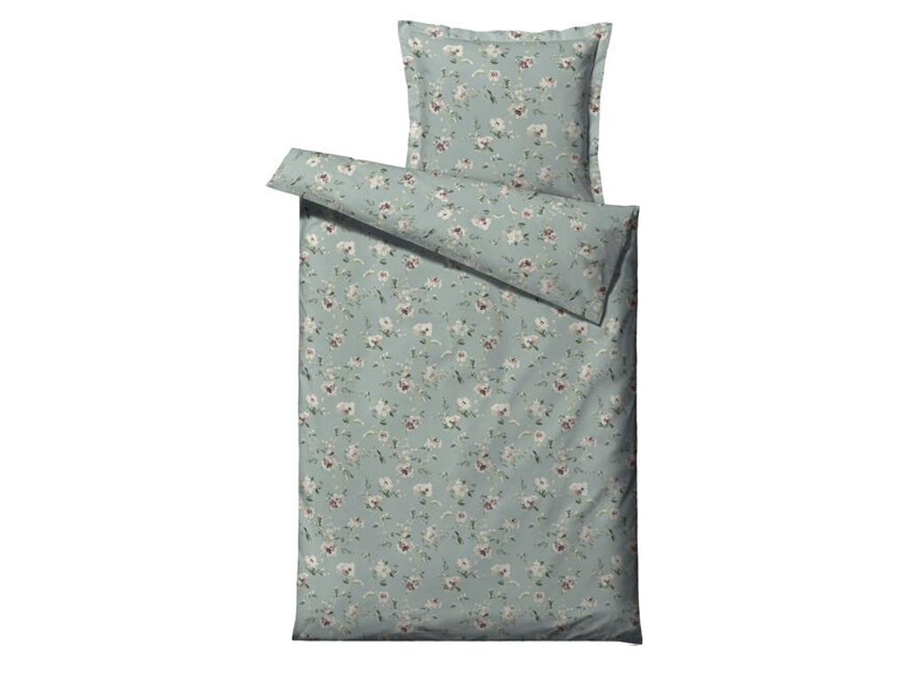 Södahl - Wild Rose Bedding 140 x 220 - Teal (727904)