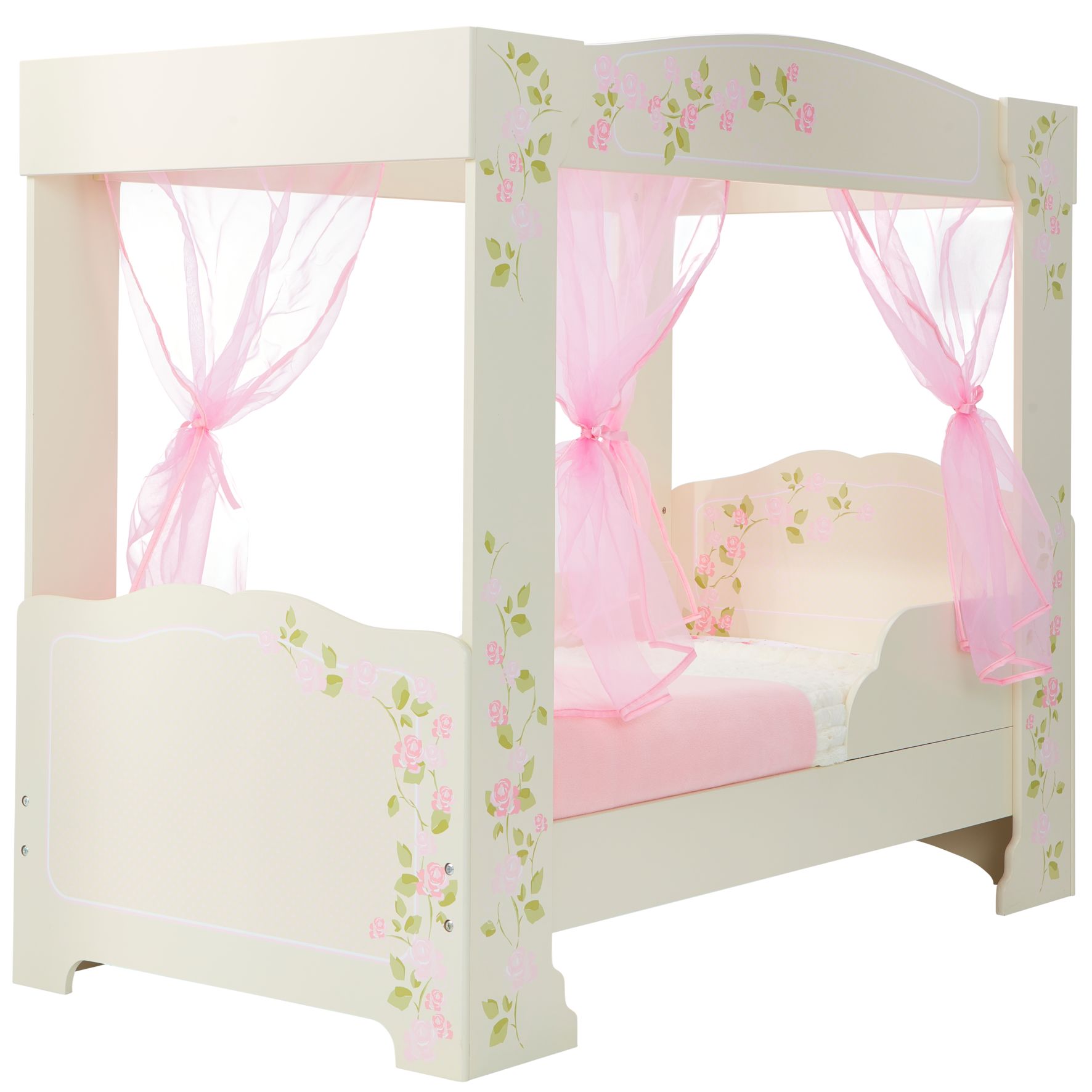 Rose - 4 Poster Kids Toddler Bed (452FPS01EM)