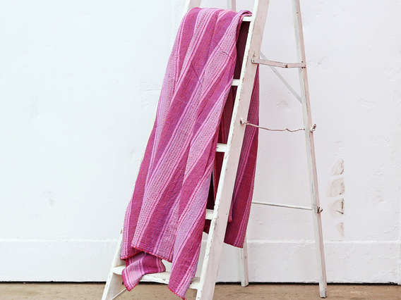 Purple Cotton Bed Cover - Single