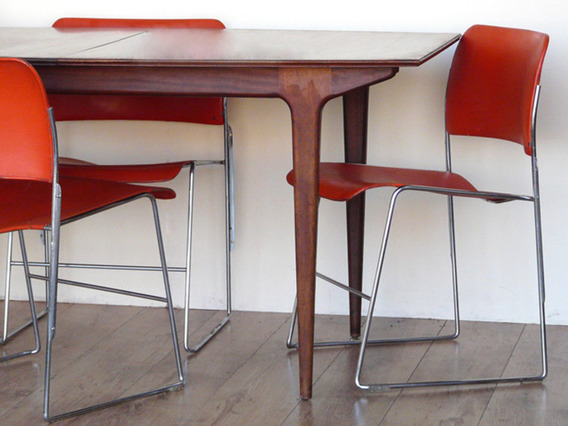 Red Retro Chairs Red Medium