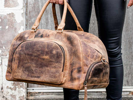 Women's Leather Holdall Brown