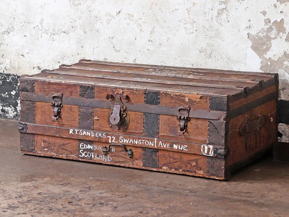 Old Storage Travel Trunk Brown