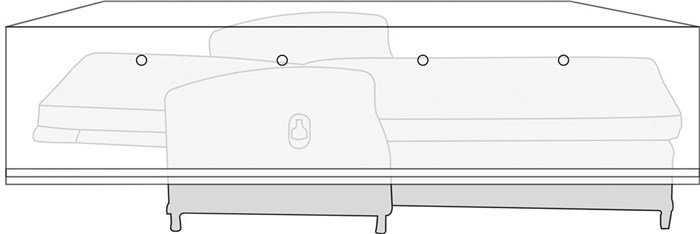 Living Outdoor - Cover For Garden Sunbed 210 x 88 x 45 cm - Flint Gray (49089)