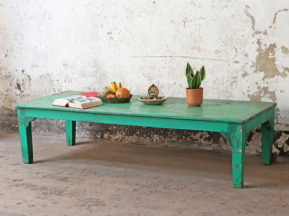 Vintage Coffee Table Green