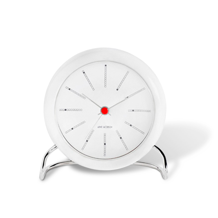 Arne Jacobsen - Bankers Table ​Clock ​ - White (43675)