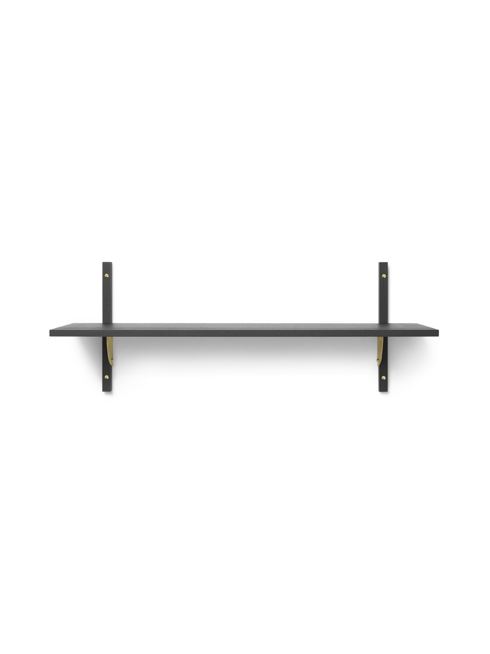 Ferm Living - Sector Shelf L/S - Dark Stained Ash/Brass (1103452860)