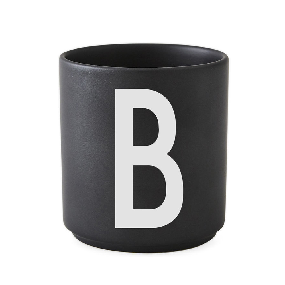 ​Design Letters - Personal Porcelain Cup B - Black