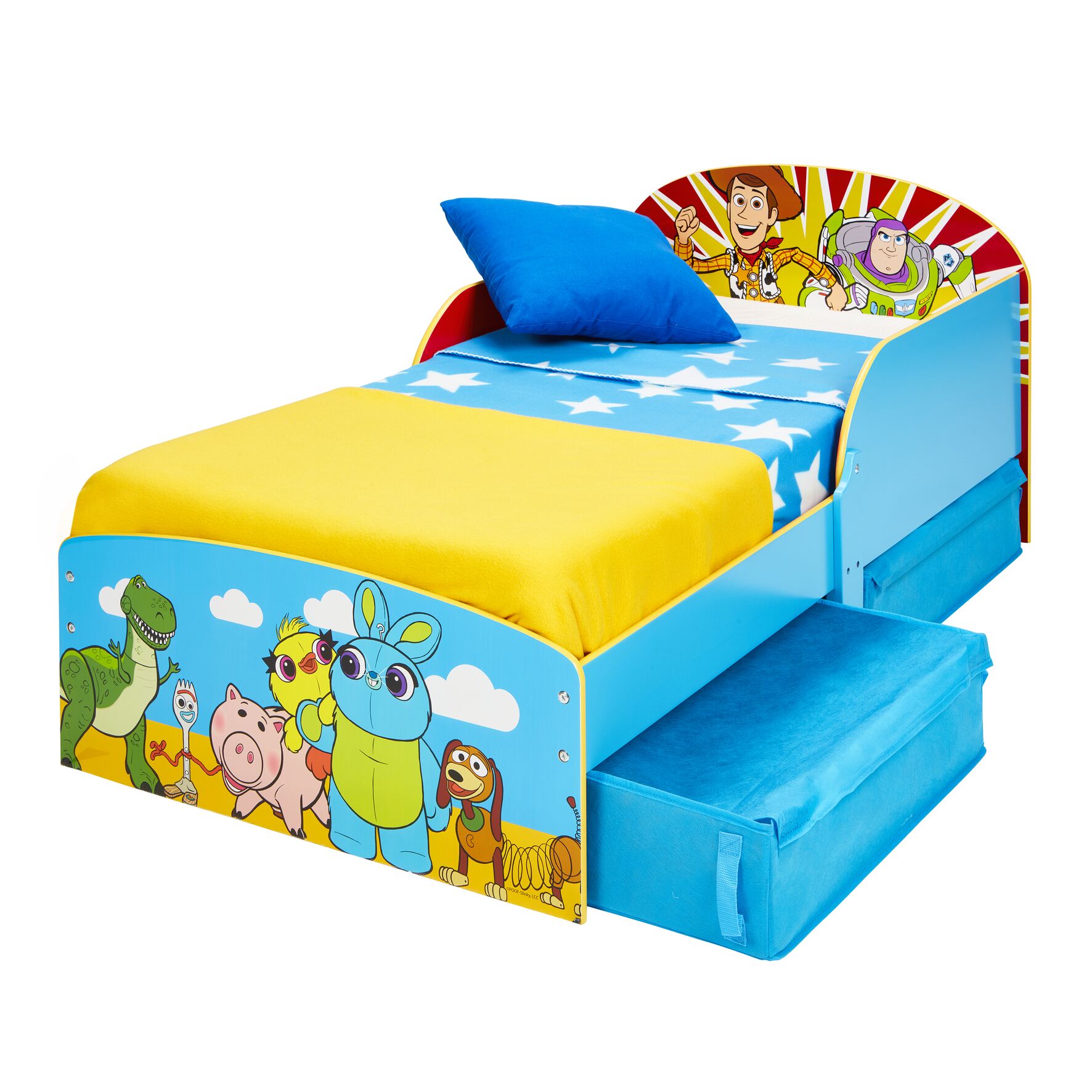 Toy Story - 4 Kids Toddler Bed with Storage (516TYY01EM)
