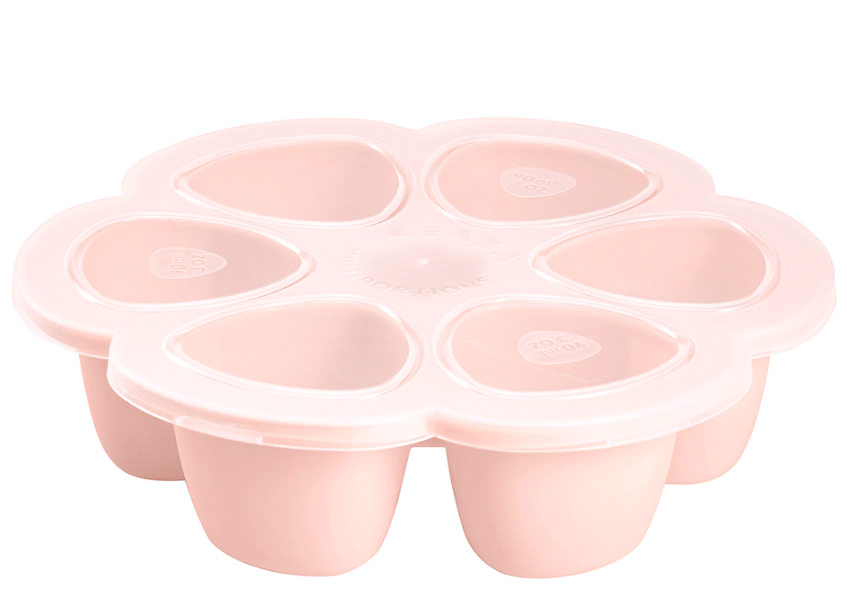 Béaba - Silicone Multiportions 6*90 ml - Pink
