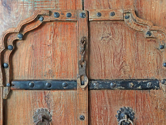 Old Rajasthani Doors Brown