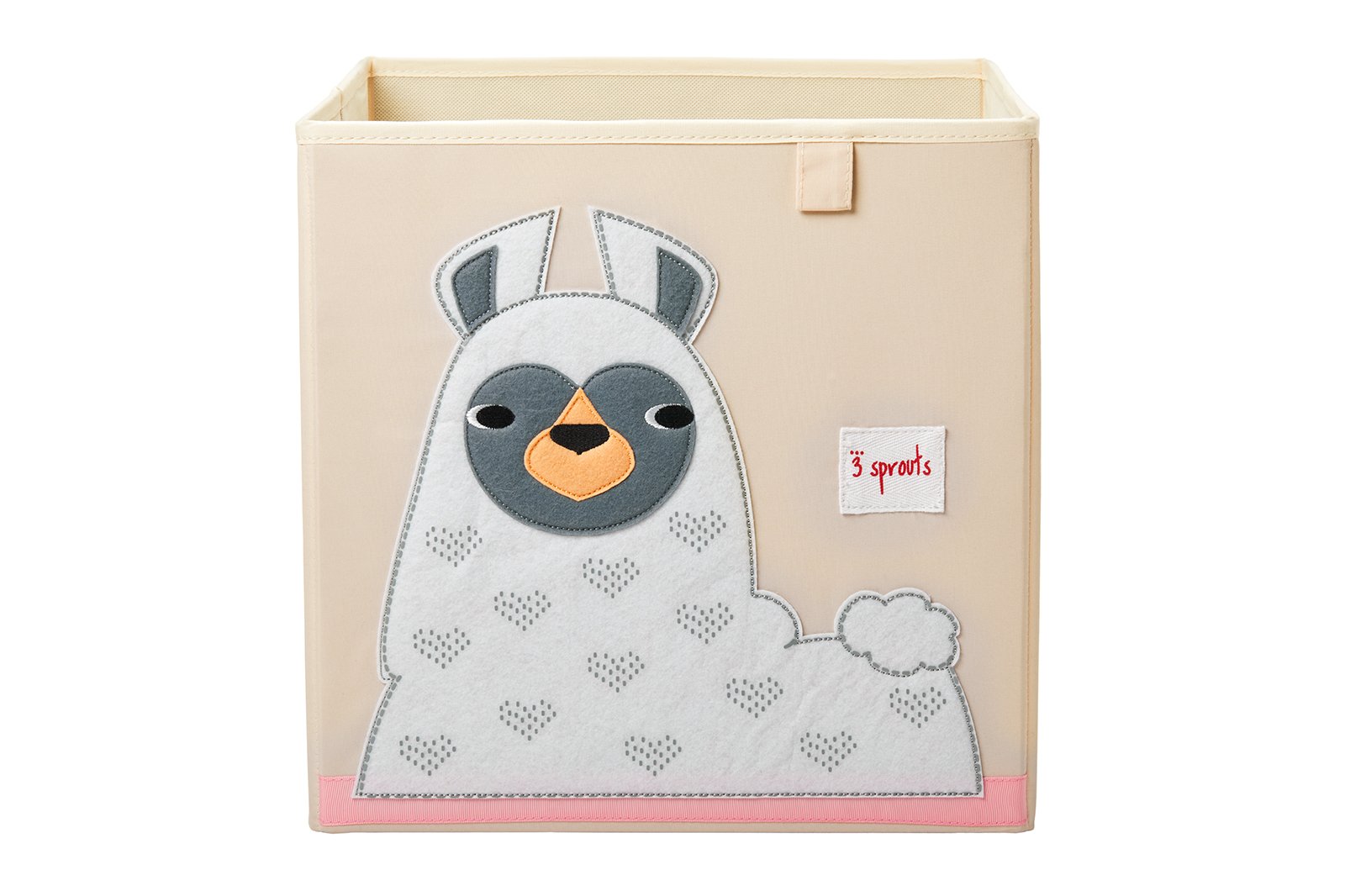 3 Sprouts - Storage Box - White Llama