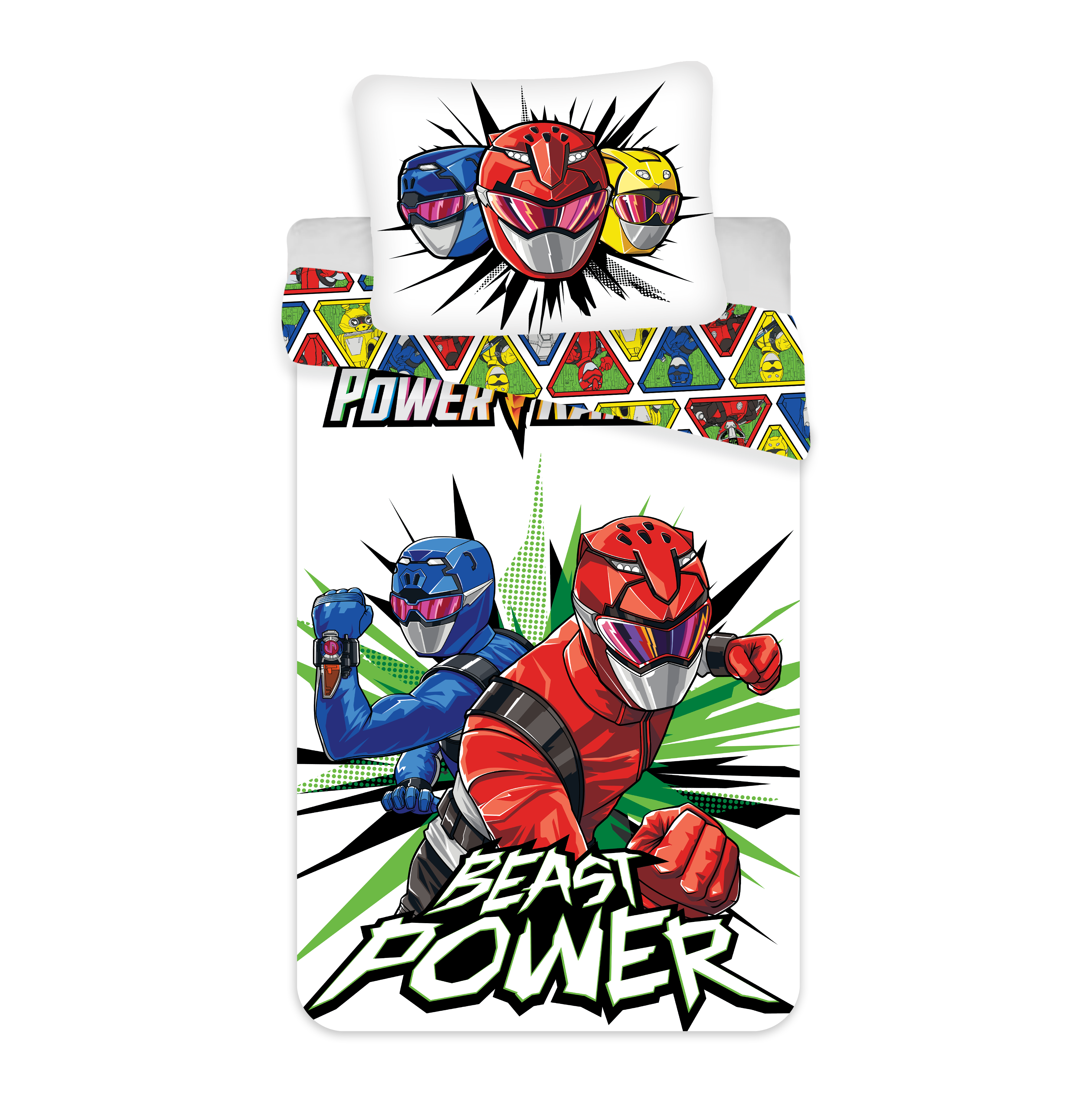 Bed Linen - Adult Size 140 x 200 cm - Power Rangers (1026001)