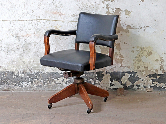 Vintage Hillcrest Office Chair Black