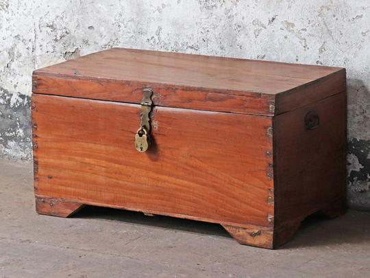 Old Wooden Chest Brown