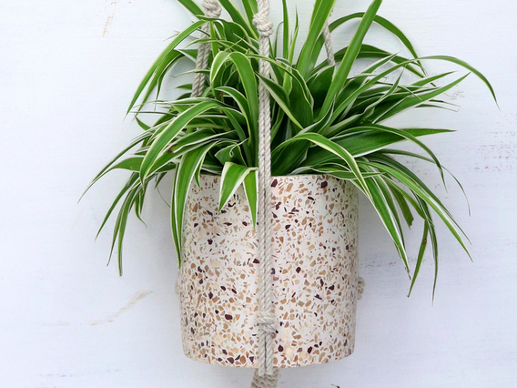 Terrazzo Hanging Plant Pot