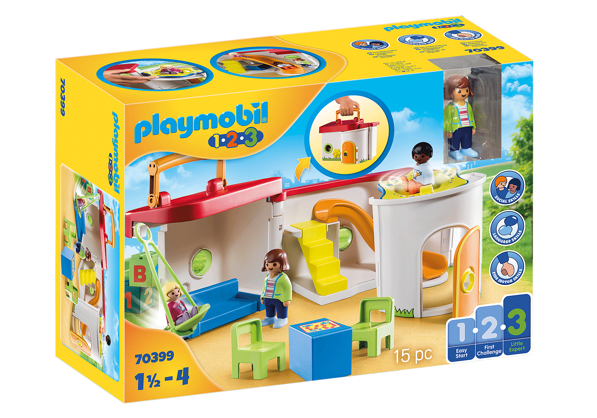Playmobil - 1.2.3 - Take-along preschool (70399)